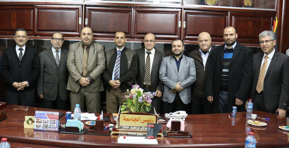 اتحاد الأطباء العرب يزور مقر جامعة الإسراء في غزة