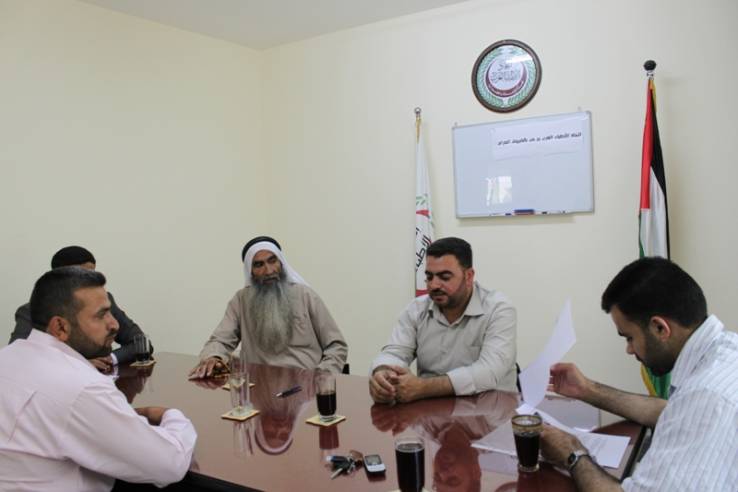 لجنة الإغاثة والطوارئ تستقبل وفد لجنة زكاة معن و شرق خانيونس 