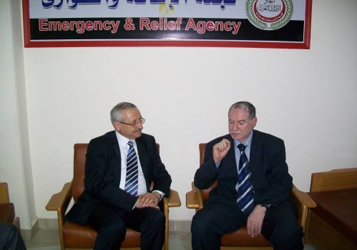 الزعفرانى يستقبل السفير الفلسطينى بالقاهرة